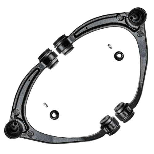 Image of Detroit Axle - 14pc Front End Control Arms Kit for Suburban Yukon XL 1500 GMC Chevy Avalanche Tahoe Cadillac Escalade ESV EXT, Control Arms Tie Rod Ends Boots Front and Rear Sway Bars Replacement