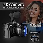 Monitech-48MP-Digital-Camera-4K-Video-Camera-Reversible-Display-Point-and-Shoot-Cameras-for-Photography-16X-Digital-Zoom-Digital-Cameras-for-Photography-Vlogging-Camera-for-YouTube-with-32GB-SD-Card