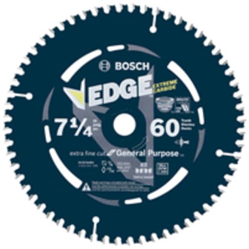 Bosch DCB760 7-1/4 in. 60 Tooth Edge Circular Saw Blade for ...