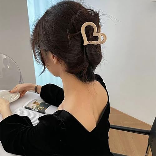 Pinzas para cabello en forma de corazón 3 piezas miniatura 6