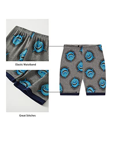 Image of KikizYe Boys Short Sleeve Pajamas Kids Summer Pjs Children Pajamas