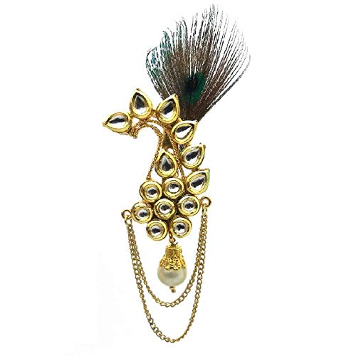 Gold Plated Peacock Feather Brooch for Men (B07X87Q6QY) Amazon Price History, Amazon Price Tracker