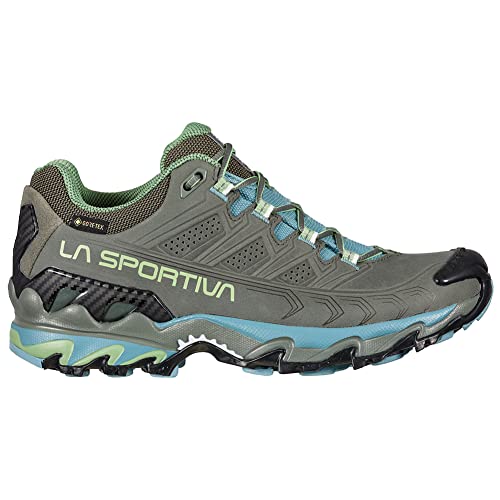 La Sportiva Womens Ultra Raptor II Leather GTX Hiking Shoes, Clay/Mist, 7