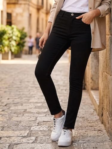 Image of Urbano Fashion Women's Skinny Fit High Rise Jeans