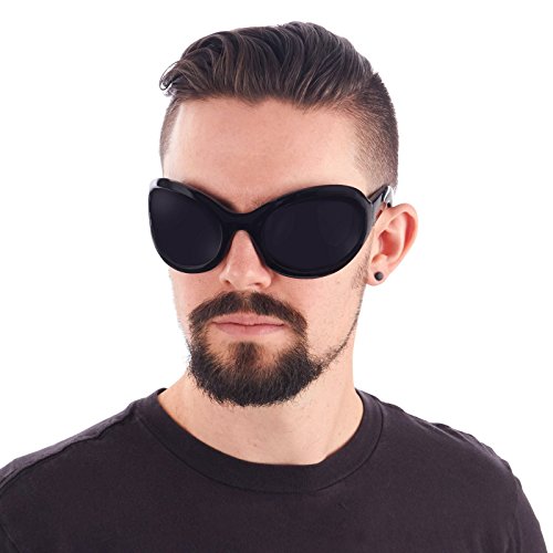 Largemouth Mens Industrial Style Wrap Sunglasses2