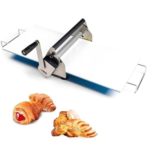 Manuelle Teigschneidemaschine, Edelstahl, verstellbare Dicke, für Pizzakruste, Fudge Herstellung