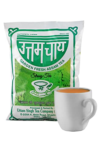 Image of UTTAM TEA Garden Fresh Assam Tea UTTAM TEA, Chai Patti, Tea, Loose Tea Leaves, Original & Pure Tea (500 Gm)
