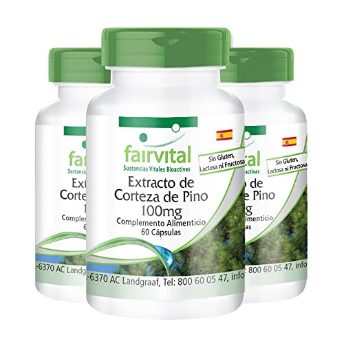Fairvital Extracto Corteza de Pino 100mg 180 Cápsulas