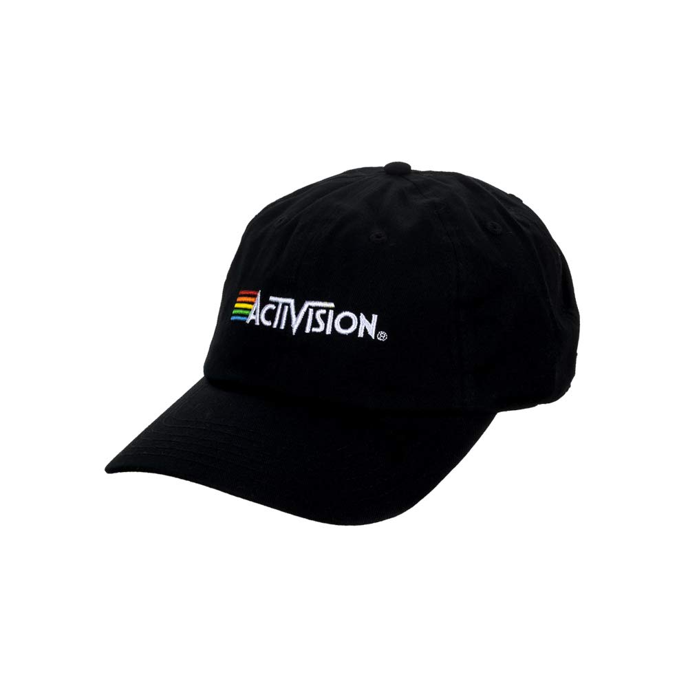 Mens Black Activision Logo Adjustable Hat