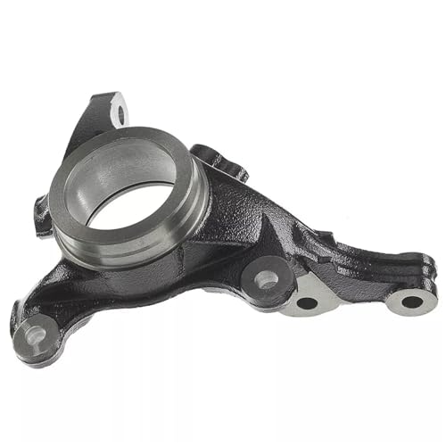 Image of Detroit Axle - Front Right Steering Knuckle for 2006-2009 Kia Rio Rio5, Passenger Side Steering Knuckle Assembly 2007 2008 Replacement