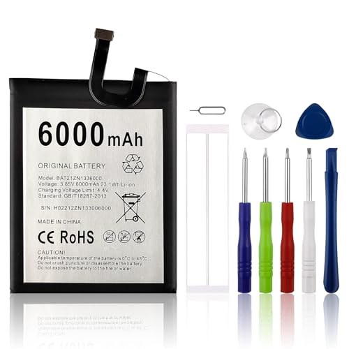 SwarKing Batería de repuesto BAT21ZN336000 compatible con Doogee V20/V20 PRO con kit de herramientas