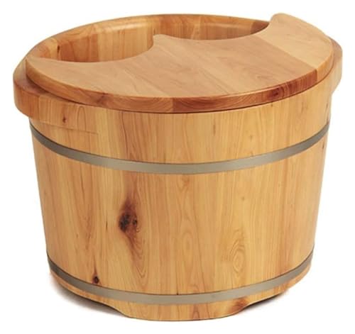 Tina de madera maciza para pies 42cm x 26cm