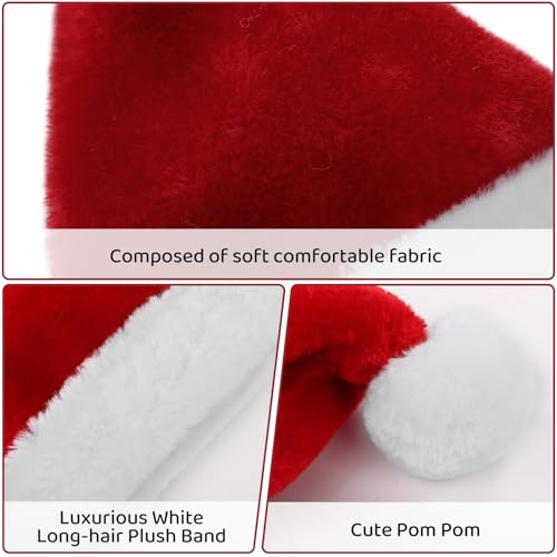 KONVINIT Weihnachtsmütze Hund Klein Weihnachtsmütze für Hunde,Weihnachtsmütze Katze Nikolausmütze Hund Santa Mütze für Welpen Kleine Katzen Hunde,rot Size S