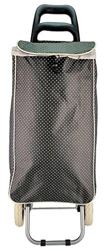 Einkaufstrolley/leichte robuste wetterfeste Konstruktion & Tasche (ca. 40L Stauraum)/ wendige leichtläufige Räder (Ø16cm… – Bild 4