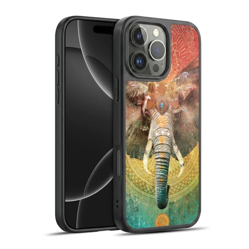 Coque iPhone 16 Pro Max antichoc gel renforcé motif animaux éléphant