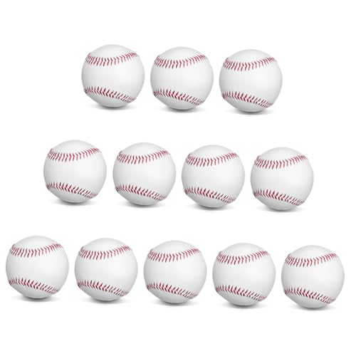 Totority 12 Pcs Baseball Training Balls Pitching Baseball Training Balls for Practice