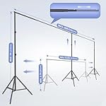 EMART Backdrop Stand, 20x7ft(WxH) Large Adjustable Background Support System with 308° Angle Rotatable Connector, 8 Clamps, 3 Sandbags and Carry Bag for Parties, Wedding, Photography Studio - Image 3