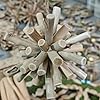 BYHER Driftwood for Crafts, 4.7 Inch Long 0.4-0.8 Inch in Diameter Driftwood Sticks for DIY Crafts Photo Props School Projects, Beach Wood Crafts Decor (20Pcs) #4