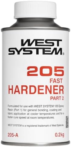 WEST SYSTEM 205 Fast Hardener 200ml - Use with WEST SYSTEM 105 Epoxy Resin fo...