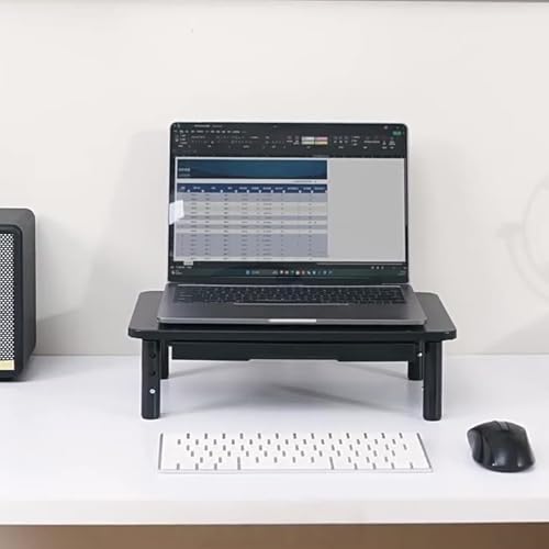 Support de moniteur réglable en métal avec rangement pour bureau - 5