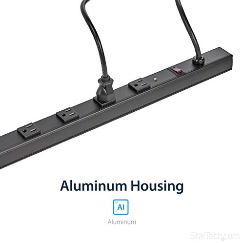 StarTech.com Multitoma para rack 24 tomas 120V 15A 10 ft RKPW247015 Negro miniatura 4