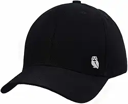 Boné Com Regulagem Estampado Coruja Marca Hyve Aba Curvada