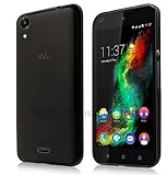 htdmobiles Housse Etui Coque Pochette Silicone Gel Fine pour Wiko Rainbow Lite 4G + Film ecran   Noir