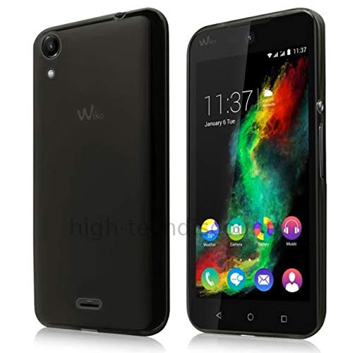 htdmobiles Housse Etui Coque Pochette Silicone Gel Fine pour Wiko Rainbow Lite 4G + Film ecran - Noir