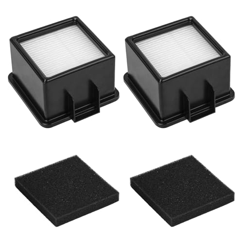 Image of 2Pcs F43 HEPA Filter and Foam Filters for Dirt Devil UD20005 UD20010 Cyclonic Quick Vac Upright Vacuums, 2PY1105000 1PY1106000 f43 Filter and Foam Filter