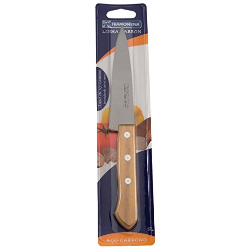 Faca para Cozinha Madeira Tramontina Carbono Natural
