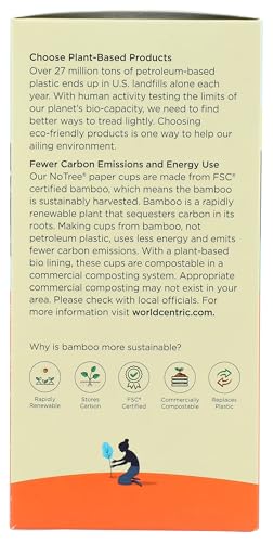 World Centric Bamboo Cold Cups 16Oz, 10 Ct