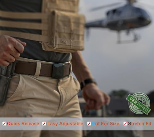 Image of BULLIANT Men Tractical Belt,Stretch Western Rigger Web Belt For Cowboy Military Heavy Duty Hiking Hunting 1.5 inch-Cut For Fit