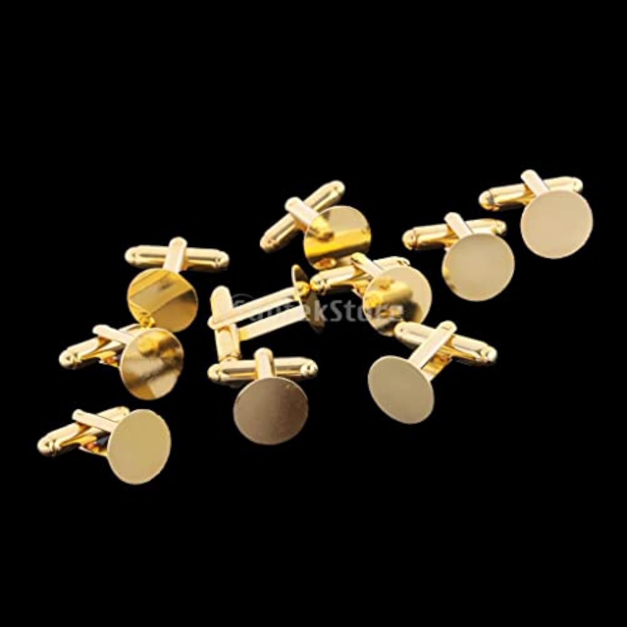 10 Pieces Men's Cufflinks Cuff Link Backs Blanks