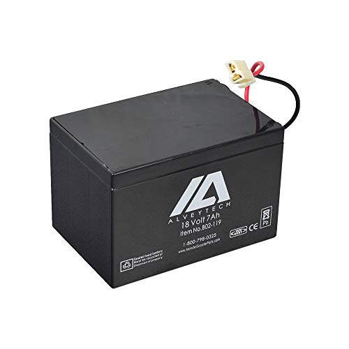 AlveyTech 18 Volt 7 Ah Battery for Minimoto Sport Racer - OEM Replacement Parts and Batteries, Deep Cycle SLA with Plug n' Play Connector, for Electric Power Motor, Motorcycle Street Bike, Adults Kids