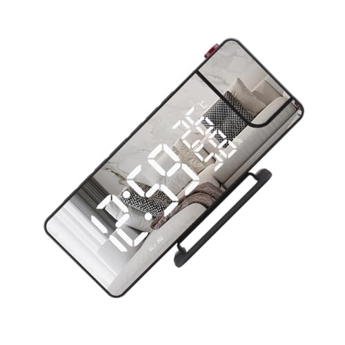 Reloj despertador digital con proyector ajustable para mesa de noche 2