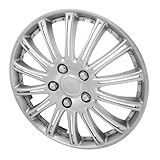 MUELODSIC Radkappen Felgenabdeckung aus Robustem Kunststoff Dekorative Zierkappen für Autos...