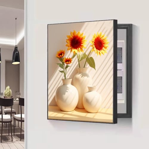 Breaker Box Cover Decorative, Poster Decorative Mural, Living Room Office Electrical Panel Cover Decoration, for Home or Office Decor(Black-7,30 * 40cm/11.8 * 15.7in)