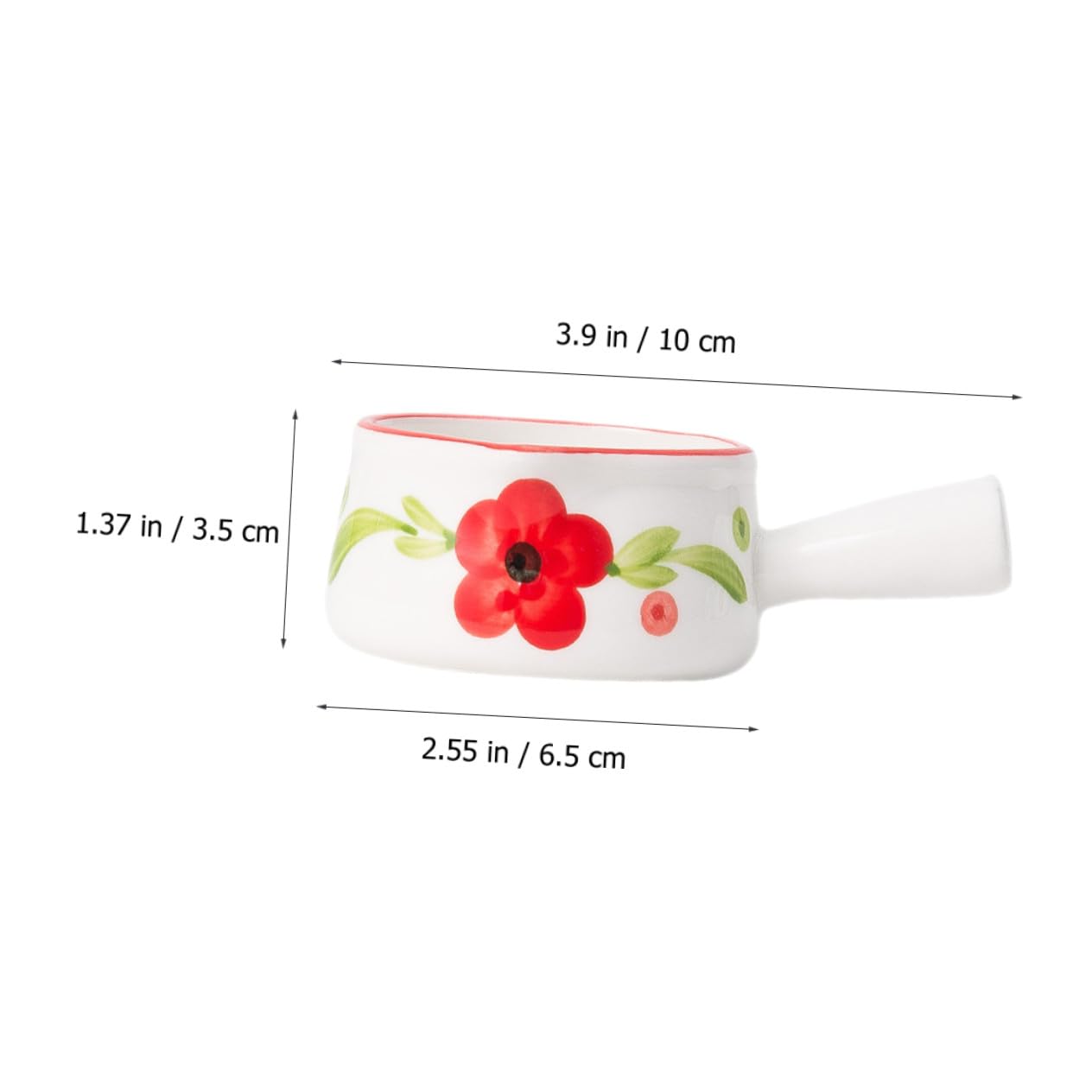 Toyvian Keramik Milchkännchen Kleiner Milchbehälter mit Henkel 6 Stück 50ml Nordic Stil Praktisches Kaffeebar Zubehör für Hotels und Cafés