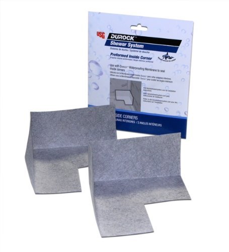 Outdoor USG Durock Shower System- Preformed Inside Corners (2 Pack), Model: 170120, Garden Store, Repair & Hardware