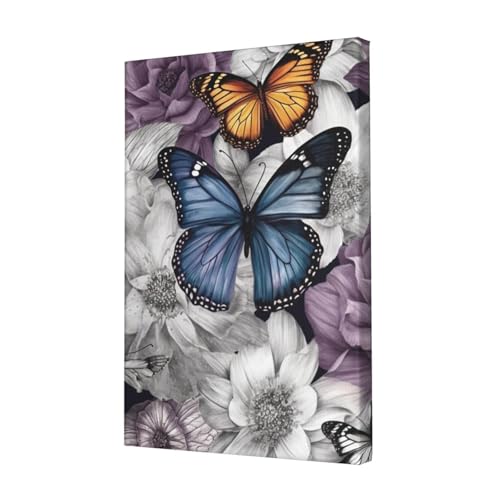 Toile papillons violets HD : solution déco murale chambre et salon