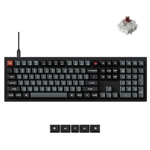 Keychron V6 8K Full Size Wired Mechanical Keyboard with...