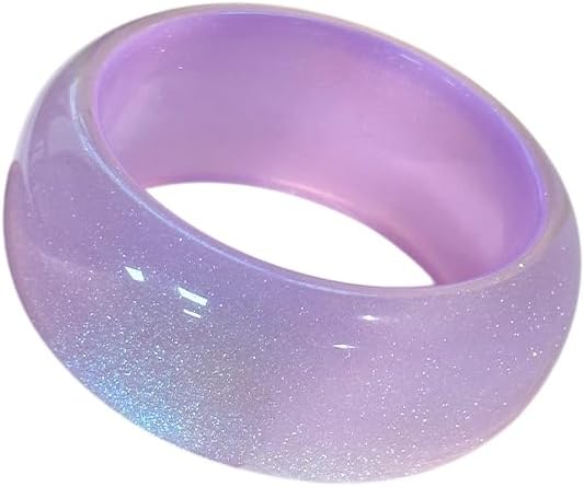 Candy Color Acrylic Chunky Bracelet for Women Colorful Geometric Wide Cuff Bangle Vintage Statement Party Jewelry for Women