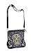 Sugar Skull Messenger Sling Bag Day of the Dead Purse with Concealed Carry Pocket, Purple