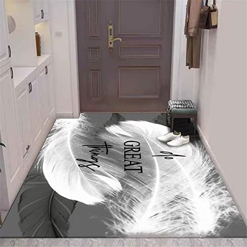 Tapis durable lavable gris 100x200cm pour un salon moderne