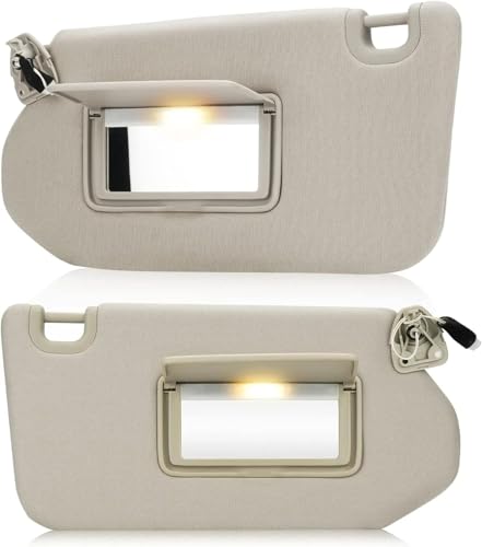 Pare-soleil beige pour Nissan Pathfinder R52 et Infiniti QX60 2013-2017 conducteur passager