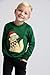 MONICA + ANDY Embroidered Crewneck Sweatshirt, Size 10, Pawliday Dogs, 100% Organic Cotton Clothes for Girls & Boys, Sustainable Super Soft Fabric, Sizes for Kids, Toddler & Infant