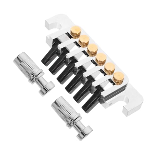 SUPVOX Guitar Tremolo Bridge Set Metal String Saddle Tailpiece Easy Install Guitar Parts