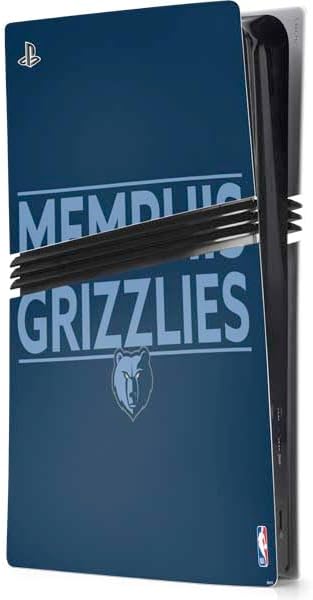 Skinit Decal Gaming Skin Compatible with PS5 Pro Console - Officially Licensed NBA Memphis Grizzlies Standard - ¬†Blue Design