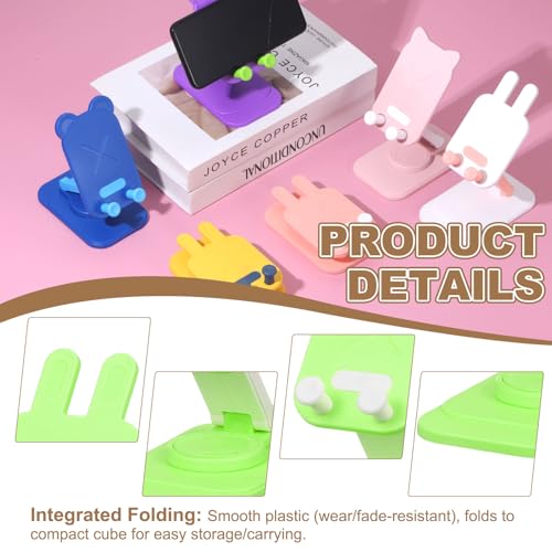 Support téléphone pliable chat vert pour optimiser votre espace de travail - 3