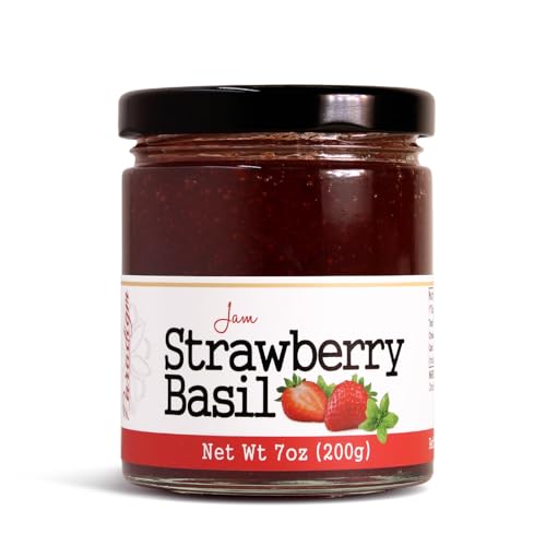 Paradigm Foodworks Strawberry Basil Jam, 7 Ounce